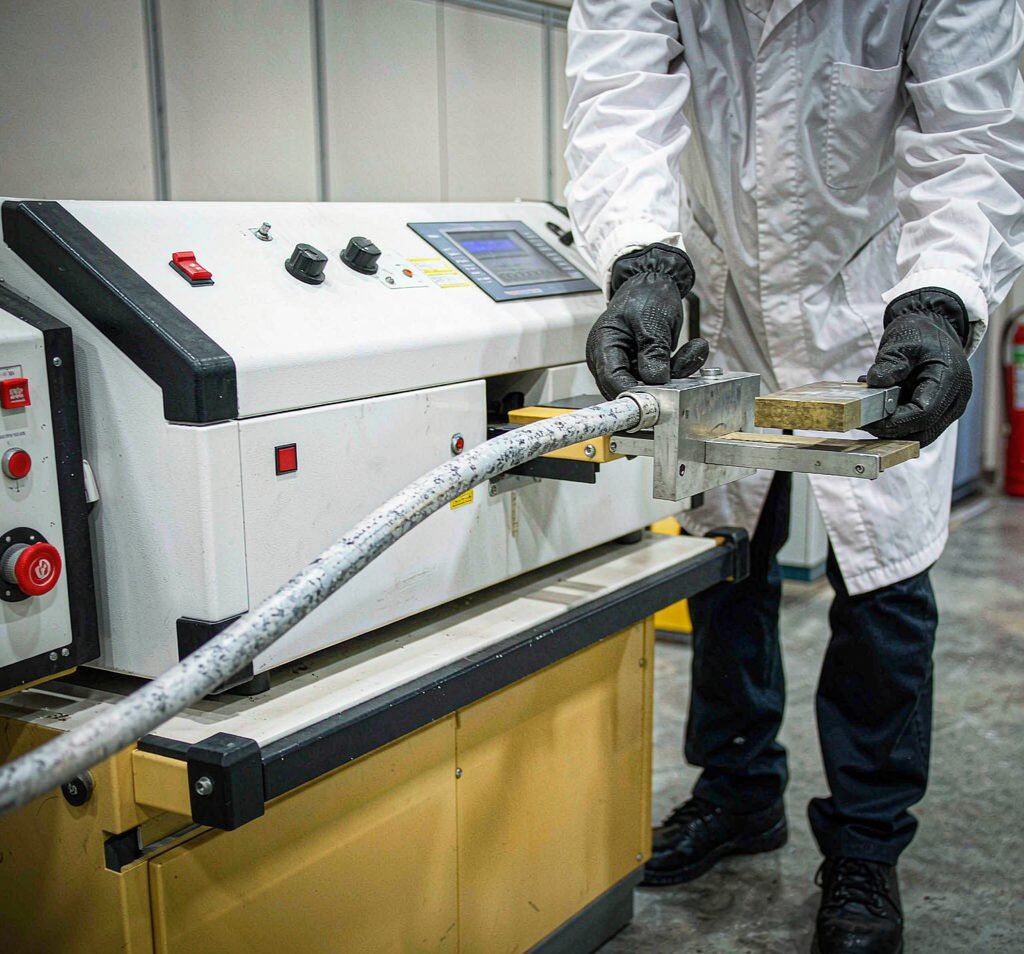 High-voltage dielectric withstand tester in WCW lab