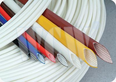 Silicone rubber coated fiberglass sleeving